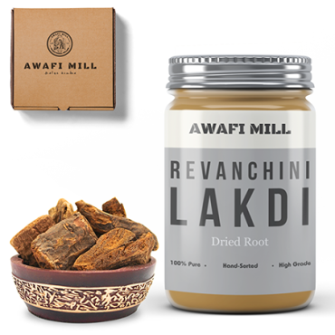 Awafi Mill Revanchini Lakdi Rhubarb Root Revand Chini 100gm